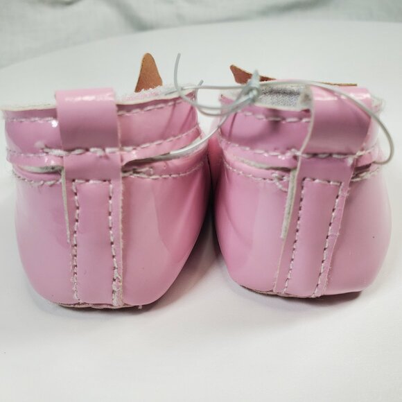 Pink Infant Shoes Butterfly Size 0-3 Months Never Worn - Picture 5 of 8
